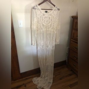 Lace Maternity Dress - image 1